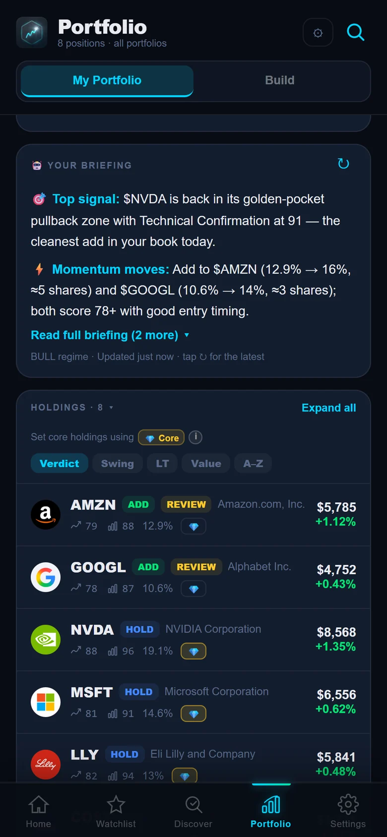 GemPulse AI portfolio briefing